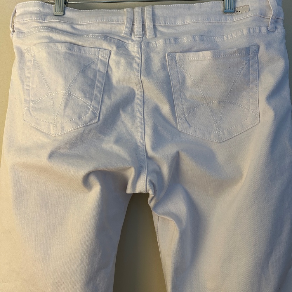 Kut from the Kloth Catherine Boyfriend White Jeans NEW Cuffed or Full Length - Picture 2 of 10